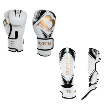 Booster kickboks set Bangkok Series 2 Wit/Zwart/Goud