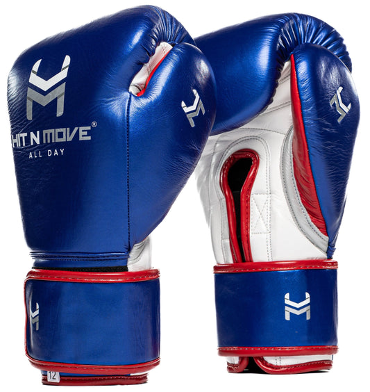 Hit N Move Bokshandschoenen All Day Pro-Grip Plus Blauw/Wit