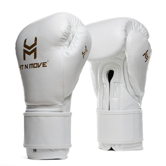 Hit N Move Bokshandschoenen All Day Pro Wit/Goud