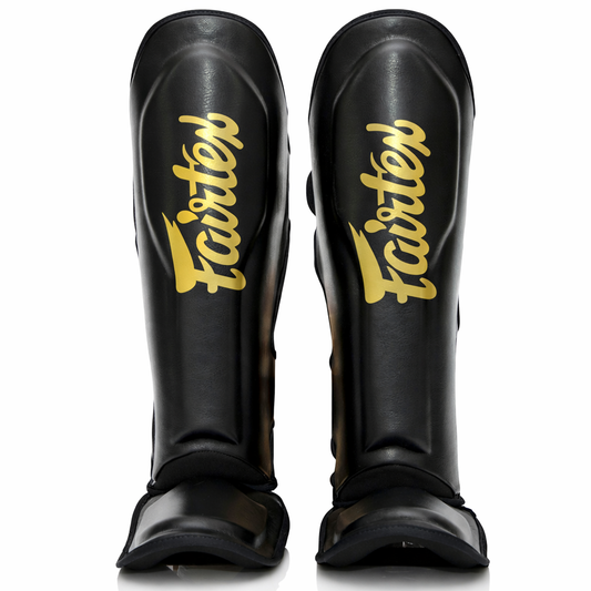 Fairtex Scheenbeschermers Booster FXB-SG Zwart/Goud