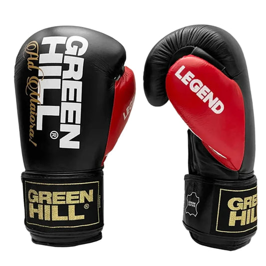 Green Hill Bokshandschoenen Legend Black Editon Zwart/Rood