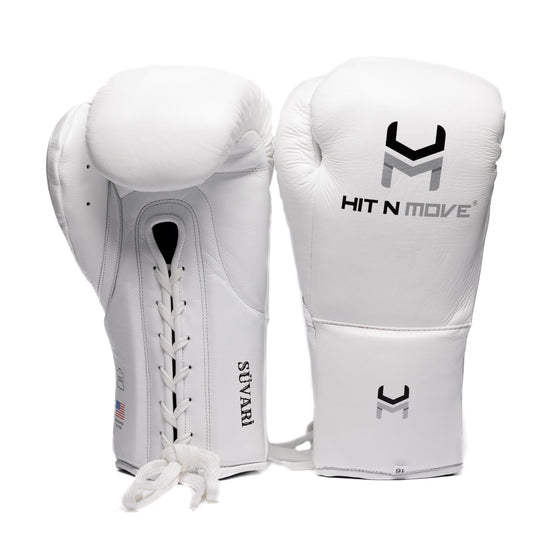 Hit N Move Bokshandschoenen Horse Hair Laces Wit