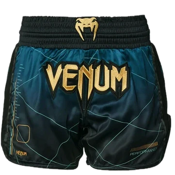 Venum Kickboksshort Tactical XT Zwart/Forest Groen