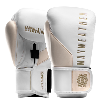 Hayabusa Bokshandschoenen Mayweather Wit/Goud
