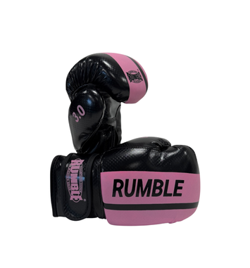Rumble Bokshandschoenen Junior PU 3.0 Zwart-Licht Roze SALE