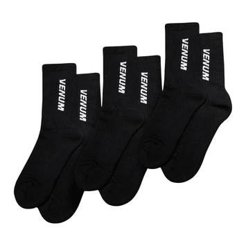 Venum Essential Sokken Zwart/Wit 3 Paar