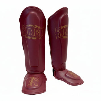 Rumble Scheenbeschermers Classic Junior Burgundy/Goud