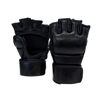 Rumble Competition MMA Handschoenen Leer Zwart/Zwart