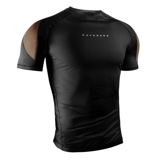 Hayabusa Men's Pro Ranked Rashguard Short Sleeve Bruin