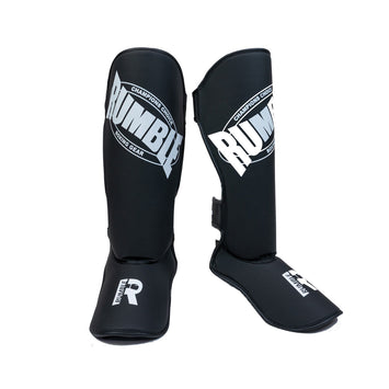 Rumble Scheenbeschermers PU Beginner Zwart/Wit
