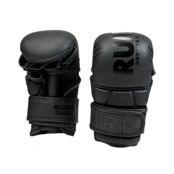 Rumble MMA Handschoenen leer UNDEFEATED Zwart/Zwart
