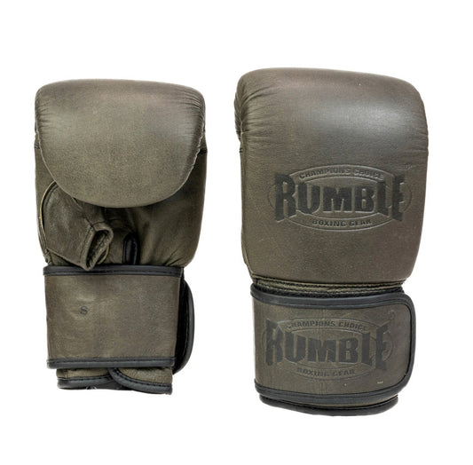 Rumble Zakhandschoenen Leer Retro