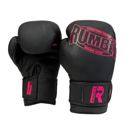 Rumble Bokshandschoenen Leer Evolve Zwart/Roze