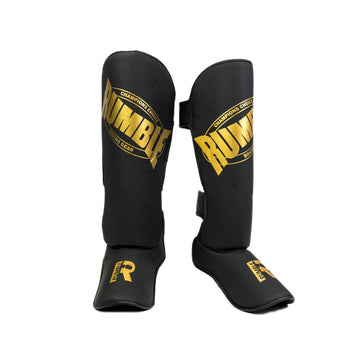 Rumble Scheenbeschermers PU Beginner Zwart/Goud