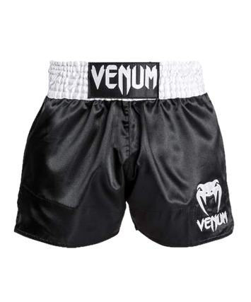 Kickboksshort Venum Classic Zwart-Wit-Wit