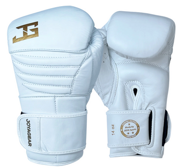 Joya Bokshandschoenen Wit/Goud Falcon Leer