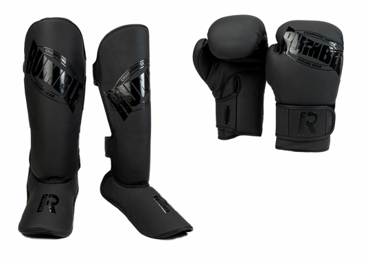Rumble Kickboksset Beginner PU Zwart/Zwart