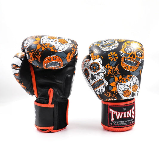 Twins Bokshandschoenen FBGVL 3 Skull Oranje