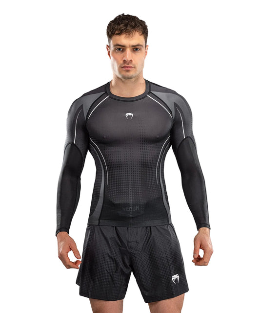 Venum Stealth Rashguard Long Sleeve Zwart/Wit