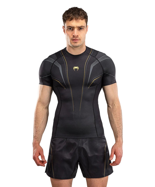 Venum Streamline Rashguard Short Sleeve Zwart/Goud