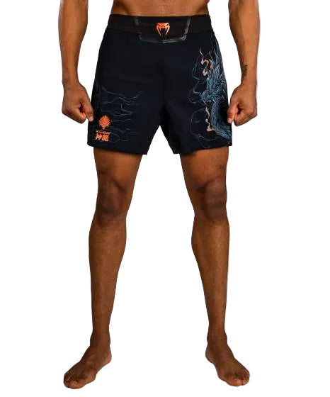 Venum Thunder Dragon FightShorts Zwart/Grijs/Koper