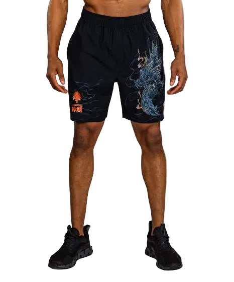 Venum Thunder Dragon Training Shorts Zwart/Grijs/Koper