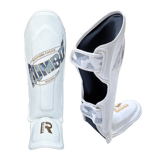 Rumble Scheenbeschermers Camo Wit/Goud Junior