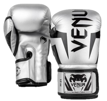 Venum Bokshandschoenen Elite Zilver/Zwart
