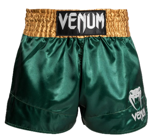 Kickboksshort Venum Classic Groen-Goud-wit