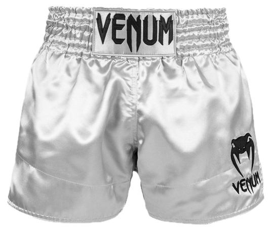 Kickboksshort Venum Classic Silver/Black