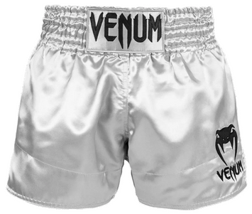 Venum Kickboksshort Classic Zilver/Zwart
