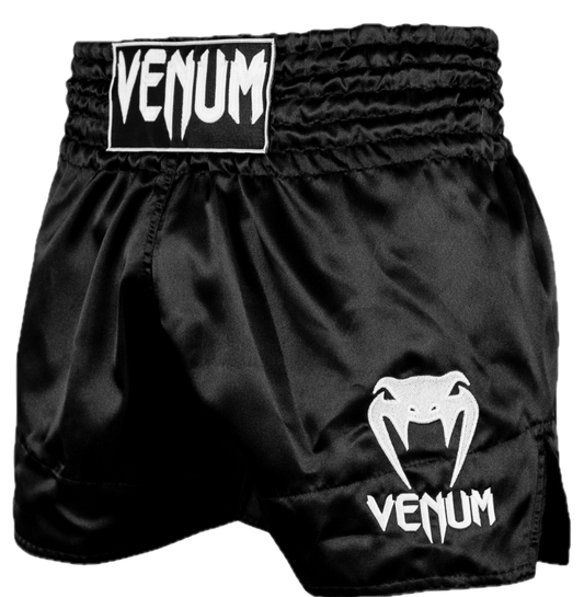 Kickboksshort Venum Classic Zwart/Wit