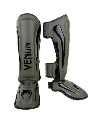 Venum Scheenbeschermers Elite Khaki-Zwart