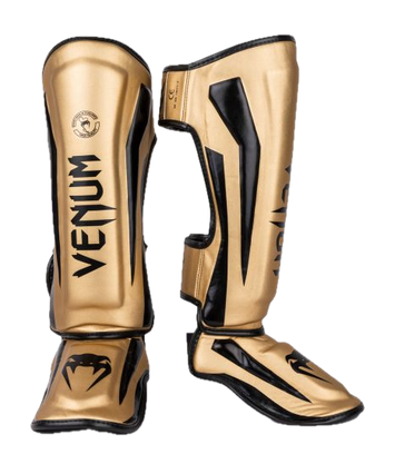 Venum Scheenbeschermers Elite Standup Goud/Zwart