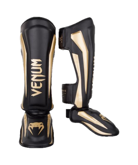 Venum Scheenbeschermers Elite Zwart-Goud