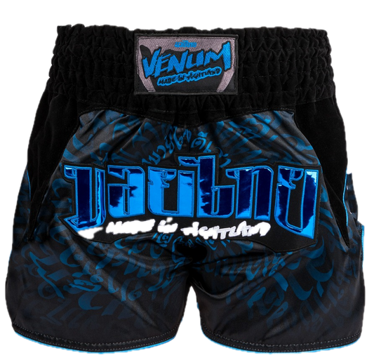 Venum Kickboksshort Attack Zwart/Blauw