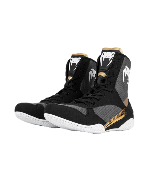 Venum Elite Boksschoenen Zwart/Wit/Goud