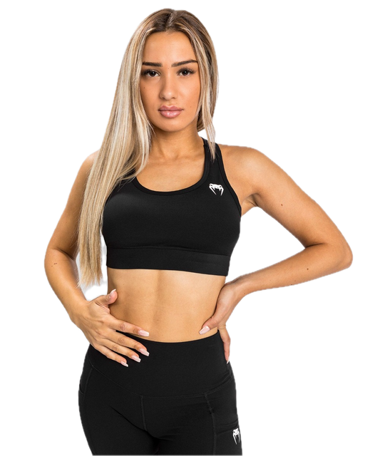 Venum Essentail Medium Impact Sports Bra Black
