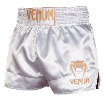 VENUM KICKBOKSSHORT CLASSIC - WIT/GOUD