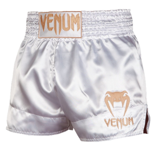 VENUM KICKBOKSSHORT CLASSIC - WIT/GOUD