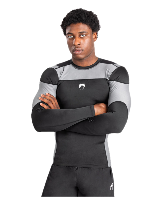Venum Rashguard Tempest Long Sleeve Zwart/Grijs