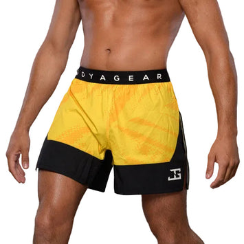 Joya Gear Fightshort High Split Elite Geel