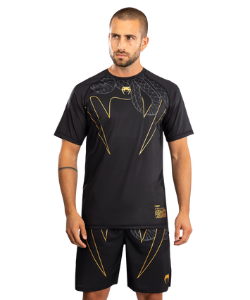 Venum Serpenti Dry Tech T-shirt Zwart/Zilver/Goud
