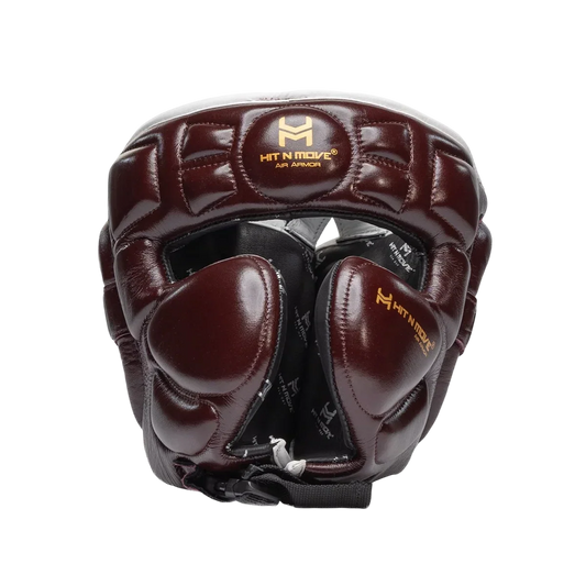 Hit N Move Hoofdbeschermer Air Armor Wijn Rood/Wit