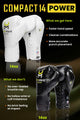 Hit N Move Zak en Conditie Bokshandschoenen Compact 14oz Wit