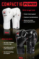 Hit N Move Zak en Conditie Bokshandschoenen Compact 16oz Zwart
