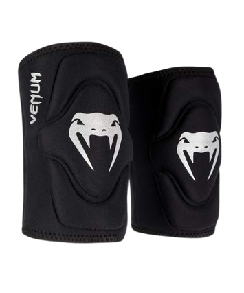 Venum Kniebeschermers Kontact Gel Zwart/Zilver