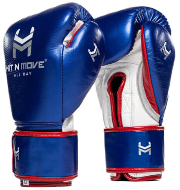 Hit N Move Bokshandschoenen Pro Agility Blauw/Wit