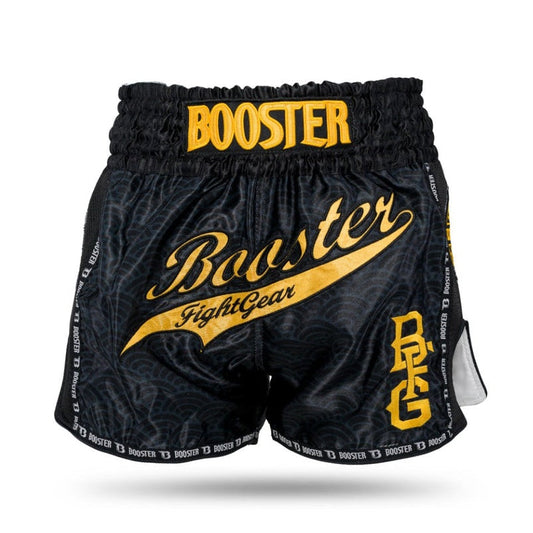 Booster Kickboksshort TBT Slugger Wave Zwart/Goud