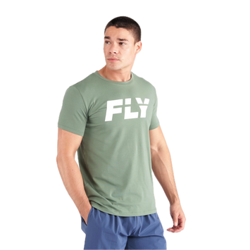 Fly T-Shirt Big Logo Groen